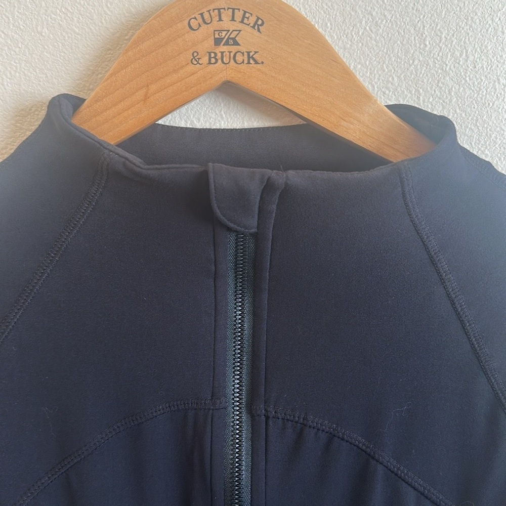 Rae Mode Zip Up Long Sleeve Jacket Black Slightly Cropped Womens Size XL - Picture 5 of 12